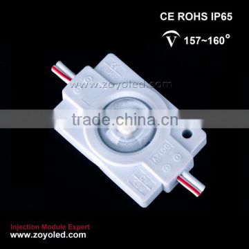 1.5w injection mold led module china,led module wth optic lens 160degree visual angle