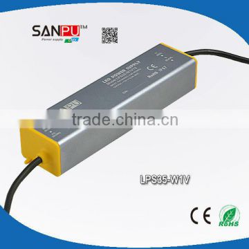 SANPU 2013 hot selling CE ROHS IP67 35w 24v led power driver ac dc waterproof power supply