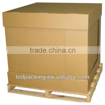 Brown color corrugated pallet box