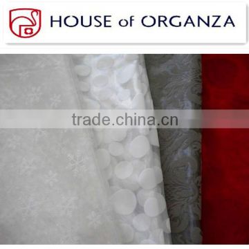 High Quality Flocking Organza Fabric