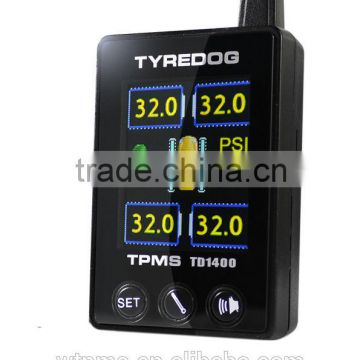 Color TFT 5 tire TPMS, Spare tyre TPMS tire pressure monitoring system