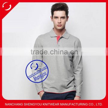 fashion design high quality 100 cotton mens blank polo shirt wholesale china