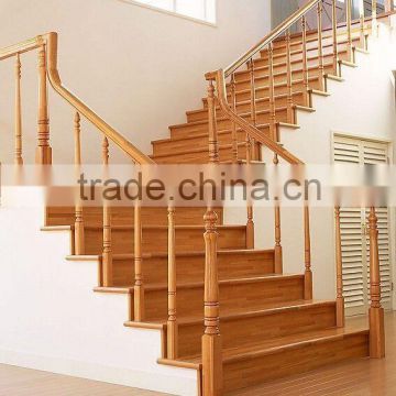 beauty wood stair handrail