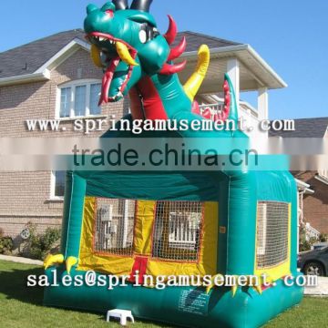2015 hot sale cheap inflatable bouncer with dragon, inflatable toys, inflatable bouncy castle