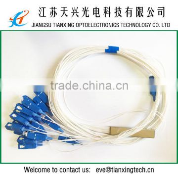 Chinese factory SC/UPC 1.5Mts steel tube splitter 1x16