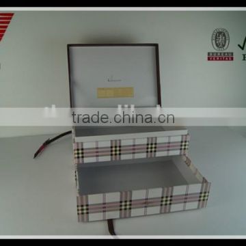 Popular new design double layers paper gift packaging box