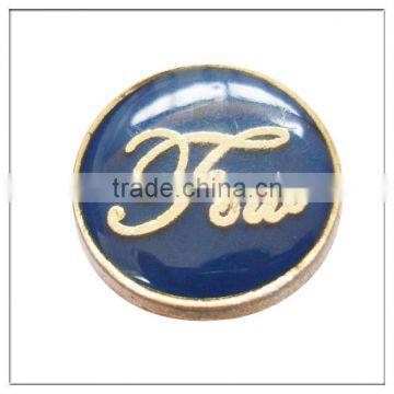 custom words jean metal button