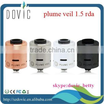 22mm ss /white /black/copper plume veil 1.5 rda atomizer