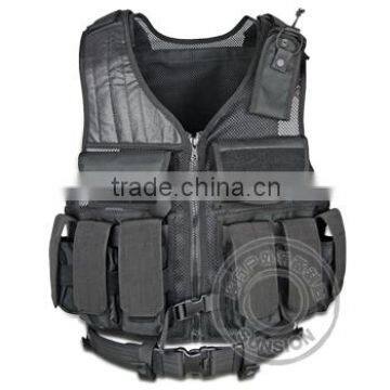 Multi-function Tactical Vest with nylon fabric with ISO and SGS Standard