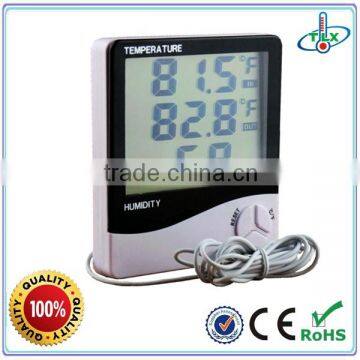 Digital Indoor Room Standing Max Min Hygro Thermometer Large LCD Display In Out Digital Thermometers Hygrometer C / F Switchable