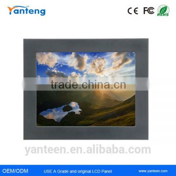 Front panel IP65 15inch sunlight readable outdoor industrial LCD monitor with 1000nits High brightness