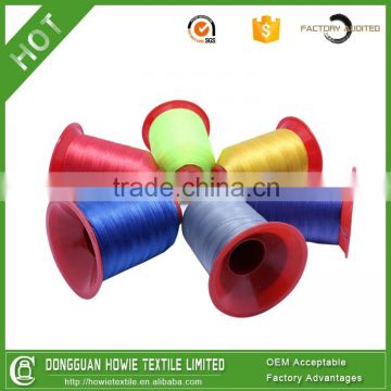 High tenacity continuous filament polyester sewing thread