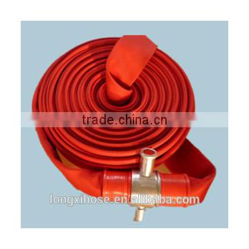 polyester filament fire fighting hose in twill weaving