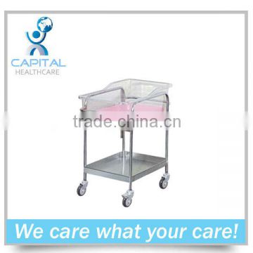 CP-B631 stainless steel hospital trolley for baby