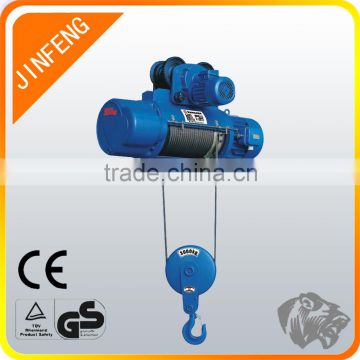 Cd1/md1 Hot Sale Electric wire rope Hoist 3t with electric trolley