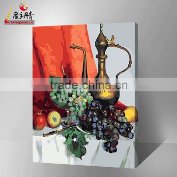 canvas house painting still life diy oil painting by numbers 2016