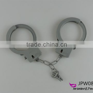 Wholesale gray cuffs plastic toy handcuffs uniform cuffs