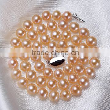 Wholesale freshwater real pearls, real natural pearl necklace