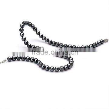 Fashion Shell Black Pearl Necklace Pendant
