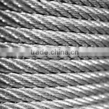 6-100mm 6*36WS+IWRC wire rope(galvanzied or ungalvanized)