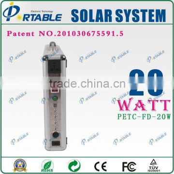 alibaba china 20W portable solar power system solar batteries