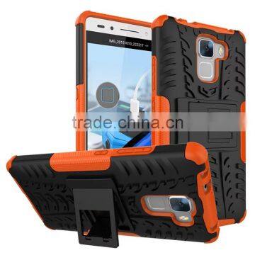 For HUAWEI HONOR 7 PLK-TL01H Armor CASE Heavy Duty Hybrid Rugged TPU Impact Kickstand Hard Cover ShockProof Case