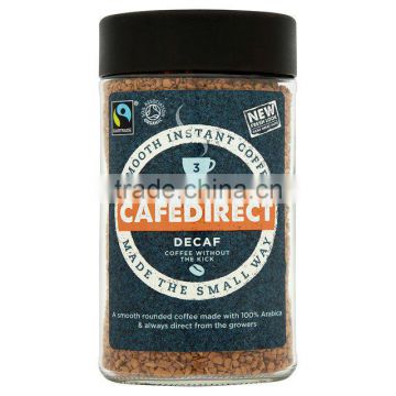 Cafe Direct Freeze Dried Organic Decaffeinated Instant Coffee 100g