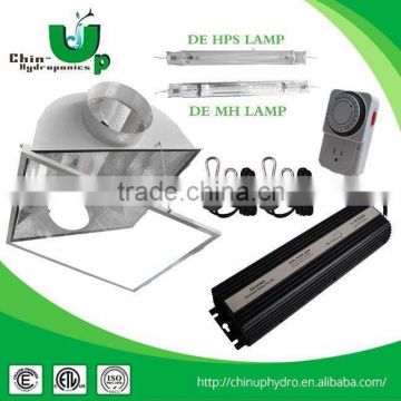 rainbow hydroponics grow light reflector/ air cool greenhouse reflector hood/ rianbow double ended bulb reflector
