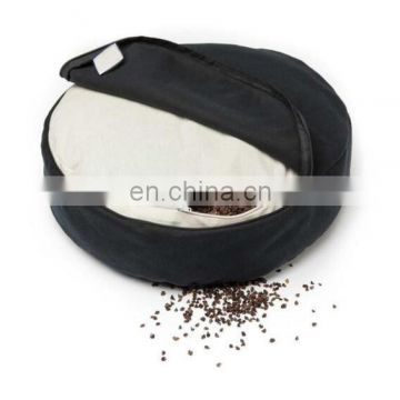 Customized buckwheat lavender round portable meditation cushion