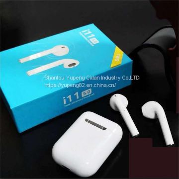 Headphone bluetooth earphone bluetooth headphone bluetooth headset  5.0 Touch white earbuds wireless sport mini earbuds Earpieces headphone with charging case i
