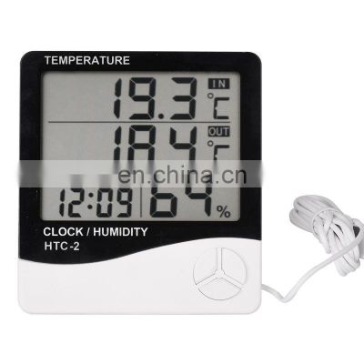 HTC-2 Digital Thermo Hygrometers Thermometer Hygrometer Weather Station Temperature Humidity Meter Indoor Outdoor Sensor Probe