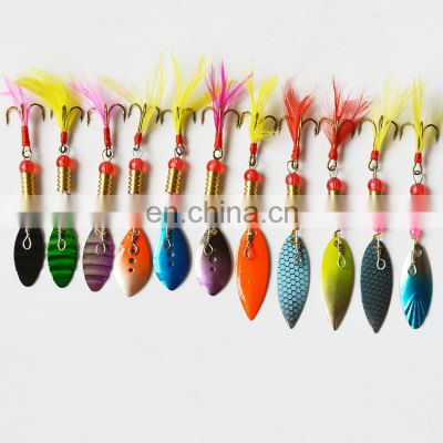 Online Wholesale 3g 5g Spinner Blades China Spoon Metal Fishing Lure