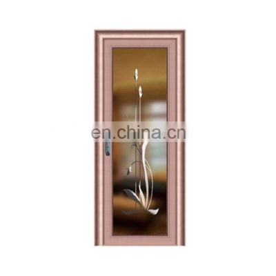 China  factory Hot Sale aluminum bathroom decorative glass doors