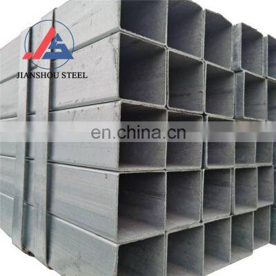 Q235 Q345 Q355B 20mm x 20mm seamless sch80 Galvanized steel square tube