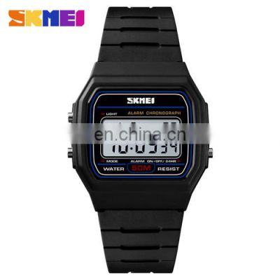 SKMEI 1412 Digital Woman multi-function Fashion Casual alarm countdown Luminous  Watch