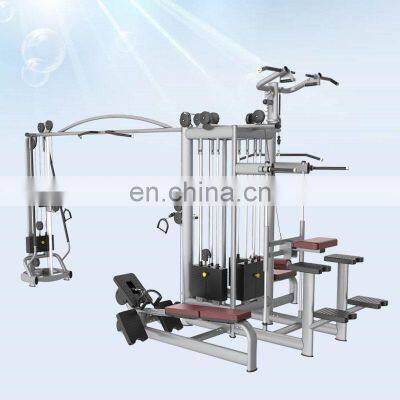 Crossover Cable Jungle Multi Stations Fitness Equipment Exercise Machine 5 Stations Multi Gym