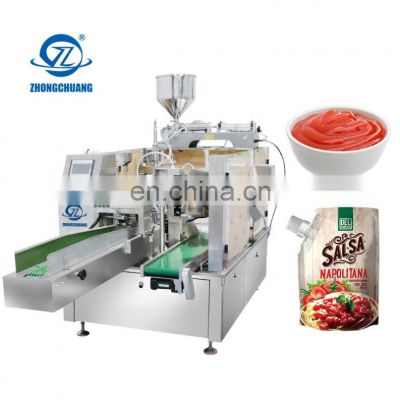 Shampoo Packing Premade Bag Pouch Doypack Filling And Sealing Honey Soap Liquid Milk Oil Bags Tomato Paste Packaging Machine