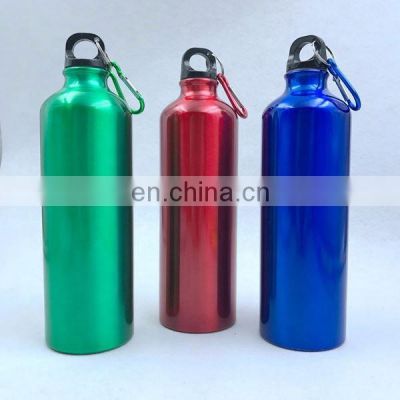 750ml Wholesale Sport Aluminum Water Bottle with Carabiner