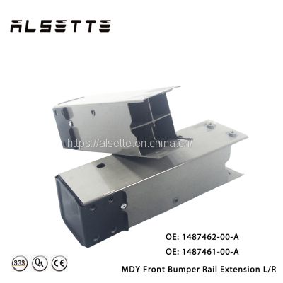 Alsette Auto Parts OEM Style Front Bumper Reinforcement Rail Extension Crush Can for Tesla Model Y OE: 1487461-00-A 1487462-00-A