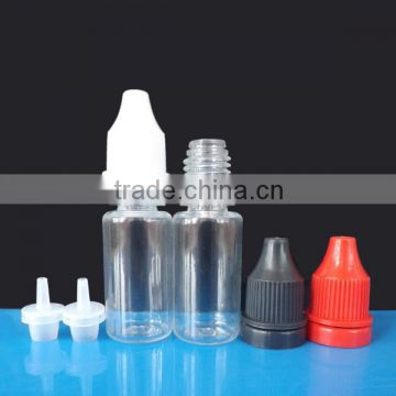 New product 10ml e-liquid dropper bottles child proof cap with tamper evident ring triangle on the top
