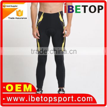 Custom 86% polyester 14% spandex dry fit men sports wear running tights