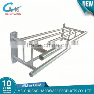 Wall mouted commercial hotel style aluminum towel rack