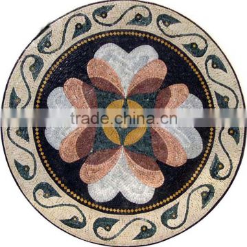 Flower mosaics patterns, marble patterns