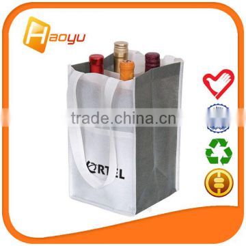 Best selling products non woven handle bag for wine bag