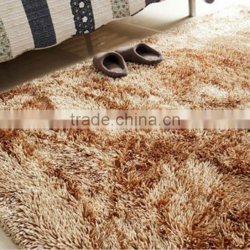 Shiny chenille living room Mat with anti-slip base shaggy room mat
