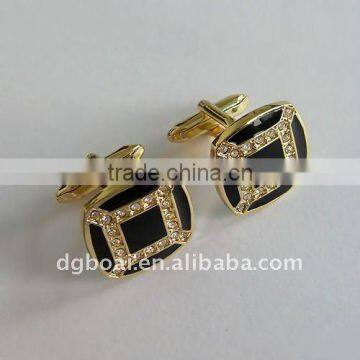 Fancy gold plated cuff links