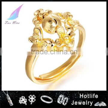 cheap goods from china gold plated jewelry copper ladies adjustable ring
