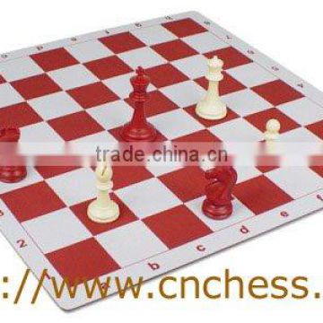 red chess board
