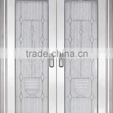 Security stainless steel double doors