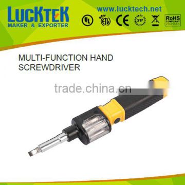 LUCKTECH 2015 TOP SELL 6 IN 1 CAR MULTI-FUNCTION HAND SCREWDRIVER